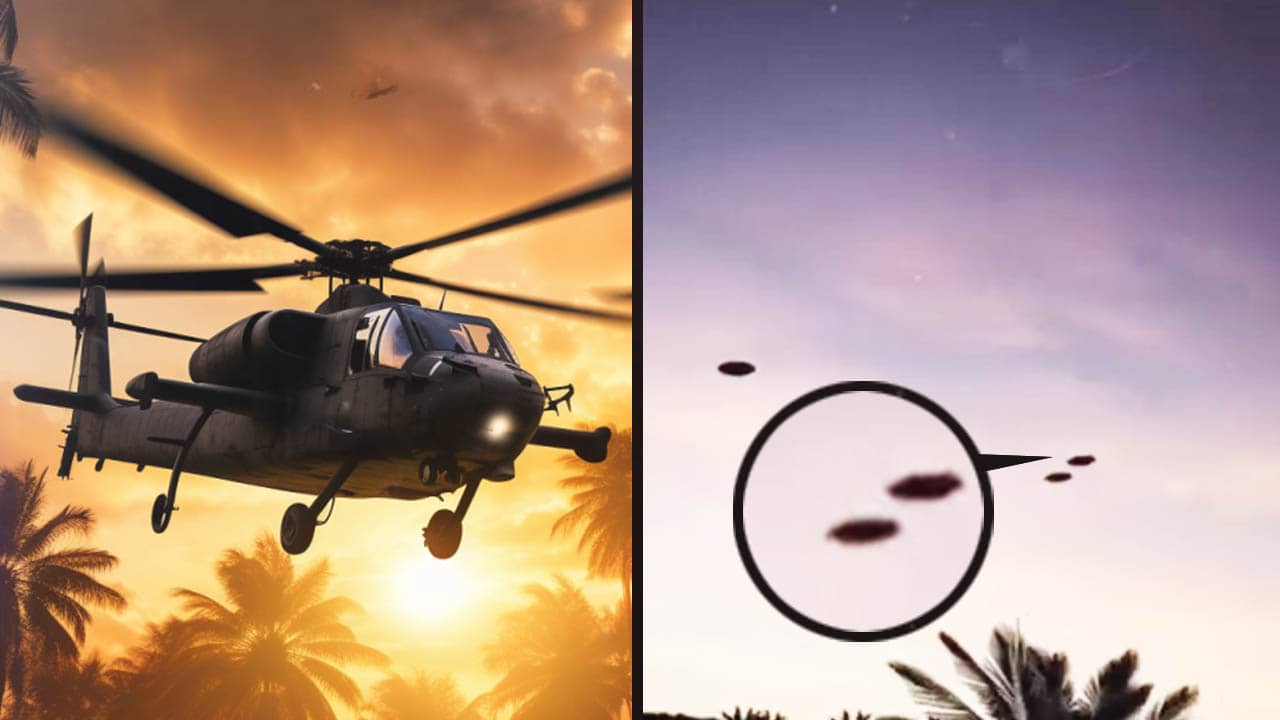 helicopters chasing ufos